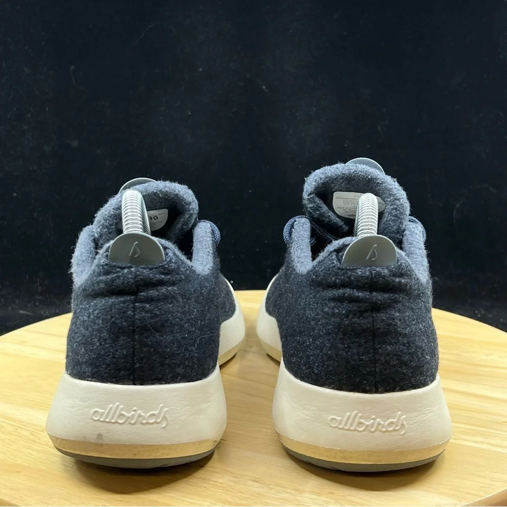 Allbirds Mizzle Wool Runner Charcoal Running Shoes Comfort Lace Up Size 10 Wmns